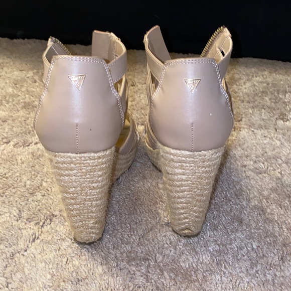 Tan Guess Wedge Heels - Picture 4 of 8